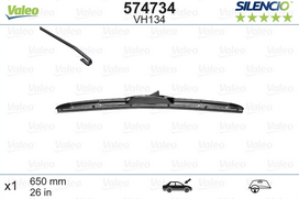 Valytuvai Valeo Silencio Hybrid 650mm