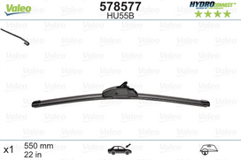 Valytuvai VALEO HydroConnect Upgrade LHD 550 mm