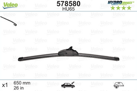 Valytuvai Valeo Hydroconnect Upgrade LHD 650 mm