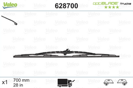 Valytuvai Valeo Wiper Blade Optiblade 700 mm