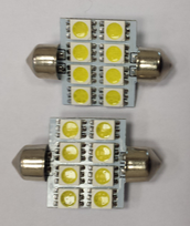 Lemputė C5W T11 LED 8SMD 36mm 12V (2vnt)
