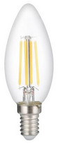 LED lemputė 6W E14 4500K Neutrali balta Stiklinė