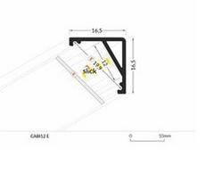 Led juostos profilis CABI12 Anoduotas 2m