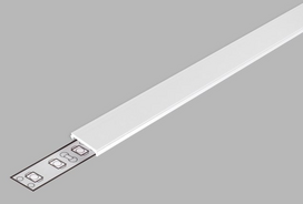 Dangtelis LED juostos profilio C2 CLICK Baltas 3m