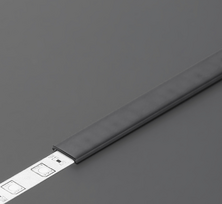 LED juostos profilio dangtelis C2 CLICK Juodas 2m