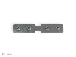 LED juostos profilio sujungimo elementas Q Cinkuotas 180°