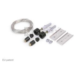 LED juostos profilio pakabinimo rinkinys Juodas