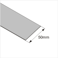 LED juostos profilio montavimo plokštelė 50mm 2m