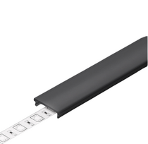 LED juostos profilio dangtelis F CLICK juodas 3m