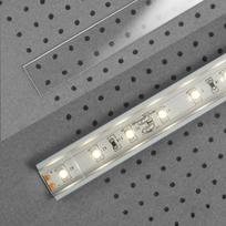 Led juostos profilio dangtelis E Skaidrus 2m
