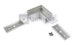 Led juostos profilio jungtis LINEA20 Kampinė 90° Anoduota