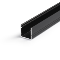 Led juostos profilis SMART10 12x12 Juodai anoduotas aliuminis 3m