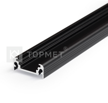 Led juostos profilis SURFACE10 BC/UX 3m Juodai anoduotas