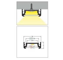 Led juostos profilis SURFACE14 EF/TY 3m Balta