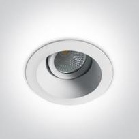 Šviestuvas 11107FD/W/W 7W LED įleidžiamas pakreipiamas baltas 3000K