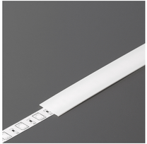 LED juostos profilio dangtelis A1 SLIDE Baltas 2m