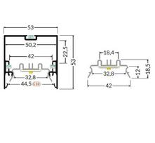 Papildomas led profilis PHIL V2 Anoduoto aliuminio 2m