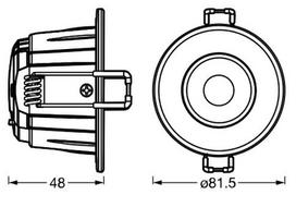 LED šviestuvas COMBO ADJUST Balta IP65 Dimeriuojamas