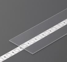 Led juostos profilio dangtelis H SLIDE Skaidrus 2m