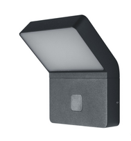 LED sieninis šviestuvas ENDURA STYLE WALL WIDE su judesio davikliu, tamsiai pilkas, 3000K