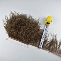 1 metras stručio plunksnų ant juostelės kutų apdaila Juostelė 10-15cm 4-6  Ilgio Baltos plunksnų apdailos Dekoracija drabužiams Flecos Decoration