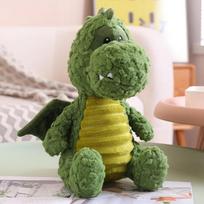 Mielas skraidantis drakonas pliušinis žaislas Mielas pliušinis minkštas žaislas Dinozauro lėlė Elfas Skraidantis drakonas Vaikų gimtadienio Kalėdų dovana 23CM žalia