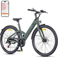 ENGWE N1 Air ST - Vélo électrique 28'' - Cadre en fibre de carbone - Autonomie 100 km - Batterie 36V 10Ah - Freins à disque - Vert žalia