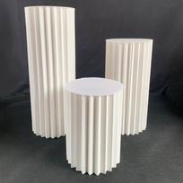 Origami Apvalus Stulpas Tortas Desertų Stalas Vestuvių Šventės Dekoravimui Banketo Scena Sulankstomos Romėniškos Kolonos Ornamentų Išdėstymas Diameter 30CM