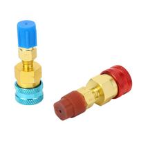 R1234yf Greito sujungimo rinkinys Žalvaris R1234YF į R134A Greito sujungimo adapteris Automobilio kondicionieriui AC įkrovimui
