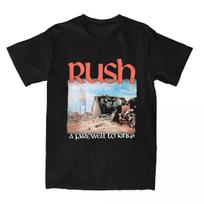 Grupės marškinėliai Rush Rock Moving Pictures 1981 m. turo marškinėliai Suaugusiems Y2K Gryni marškinėliai Vasaros apvalia kaklo iškirpte Madingi marškinėliai#Spalva(2) S juoda