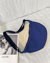 U-Style 2025 Women's Trendy Nylon Dumpling Crossbody Bag - Lightweight, Versatile, Small Shoulder Bag pilkšvai balta