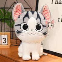 24-35cm Kawaii Katės Pliušiniai Žaislai Anime Personažas Chi Chi Katė Iškamša Minkšta Sūrio Katė Namų Dekoras 24CM
