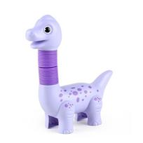 Dinozaurų teleskopiniai iššokantys vamzdeliai Fidget Streso mažinimo žaislas Formos keitimas Interaktyvus dekompresinis žaislas autizmu sergantiems berniukams ir mergaitėms Dovanėlė
