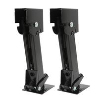 2PCS Stabilizer Jack Iron 650lb Support 1000lb Lifting Capacity Telescoping Adjustable Swing Down Outriggers