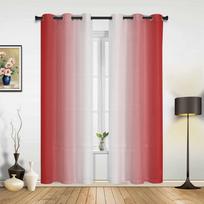 Raudonai pilkos spalvos gradientinės abstraktūs užuolaidos miegamajam svetainei užuolaidos virtuvei vaiko kambariui lango užuolaida modernus namų dekoras 135W x 60H(cm) x1