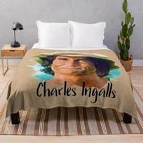 Charles Ingalls Mažas namelis prerijose pledas Prabangus pledas dekoratyviai sofai Švelnus Pledai persikraustymui, stovyklavimui# 75X95CM pilka spalva