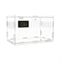 Akrilinis inkubatorius, talpyklos ventiliacija, veisimo dėžutė, roplių terariumo narvas sraigėms, atsiskyrėliui S Size Single Grid