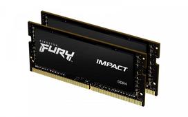 Kingston Memory DDR4 Fury Impact SODIMM 64GB(2*32GB)/3200 CL20 | KF432S20IBK2/64 | 0740617318364