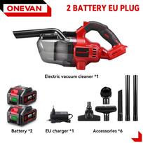 ONEVAN 16KPA Elektrinis dulkių siurblys 6-in-1 Belaidis rankinis namų dulkių siurblys Grindų gyvūnų plaukų valymo įrankis Makita 18V baterijos kaišteliui 2xBattety-EU Plug