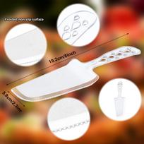 Disposable Plastic Cake Cutter And Server Clear Cake Plastic Server Cutter 50pcs