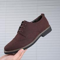 Vyriški Suknelės Batai Zomšinė Oda Verslo Vakarėlis Odiniai Vestuviniai Batai Vyriški Oxfords Oficialūs batai 38 juoda
