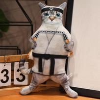 Kūrybingas Katės Pliušinis Žaislas Iškamša Gydytojas Džentelmenas Kaubojus Katė Cos Gimtadienis Kalėdos Gitara Žvejyba Kung Fu Nunčiakai Stiliaus Pagalvė 30cm