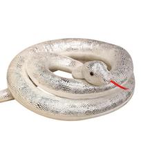 1pc Simulation Snakes Plush Toy Giant Long Snake Stuffed Animal Plushie Funny Tricky Friends Halloween Gift 160cm sidabras