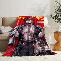 Fluffy Blanket Hentai Couple Bed Sofa Camp Nap Bedspread Soft Blankets Fleece Home Textile Birthday Gift Blanket Bedroom Decor# 75X95CM pilka spalva