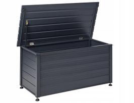 Lauko dėžė Beliani Lauko dėžė CAMPALTO Metal 123 cm 60 cm Dark gray | 557657 Bel | 4255664889782