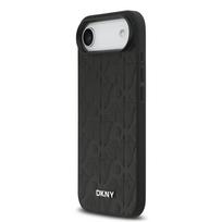 DKNY PU Leather Grid Pattern Magsafe dėklas skirtas Apple iPhone Air juodos spalvos