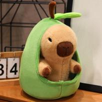 Vaisių namelio pliušinis žaislas lėlė kapibara miego pagalvė didelis pliušinis žaislas šventinė dovana kawaii kūrybinga skudurinė lėlė pagalvėlė 20cm oranžinė