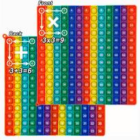 12x12 Daugyba 12+12 Sudėtis Greitas Paspaudimas Fidget Matematiniai Žaidimai Pop Žaislai Silikoninis Vaivorykštės Matematinis Mokymasis Edukacinis Žaislas Vaikui red