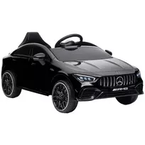 Elektrinis vaikiškas automobilis 12V su nuotolinio valdymo pulteliu, šviesomis, USB/MP3 jungtis, atbulinės eigos funkcija, iki 5 km/h, skirtas 3-6 metų vaikams, juodas