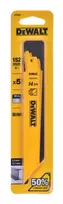 DeWALT DT2361-QZ siaurapjūklio ir peilinio pjūklo ašmenys Tiesinio pjūklo geležtė Anglies plienas (HCS) 5 vnt